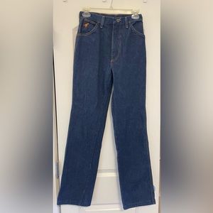 Wrangler Vintage High Waisted Straight Leg Denim Jeans Size 9 Juniors